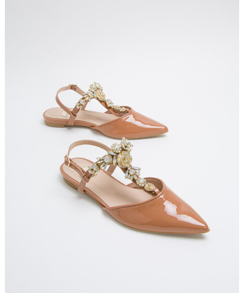 tan slingback