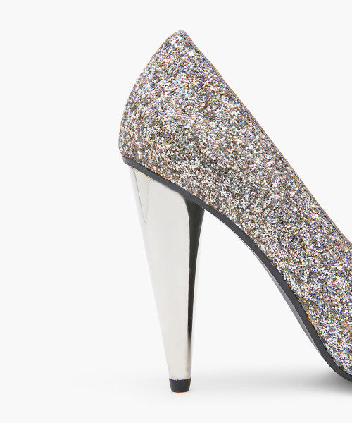 Stiletto plateado online