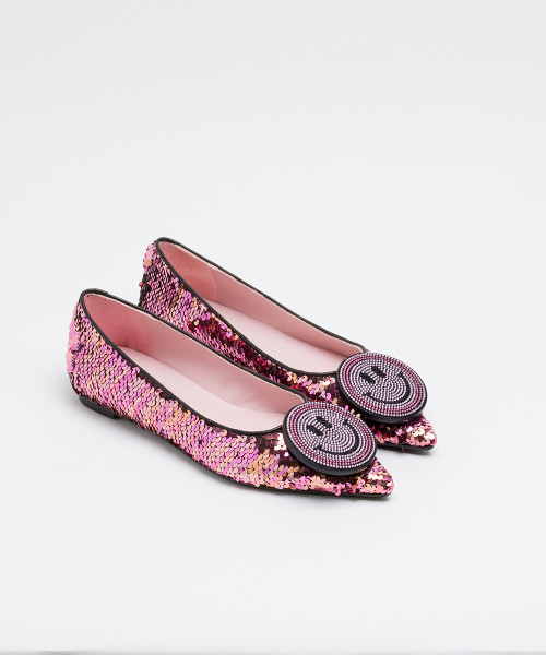 Iridescent flats sale