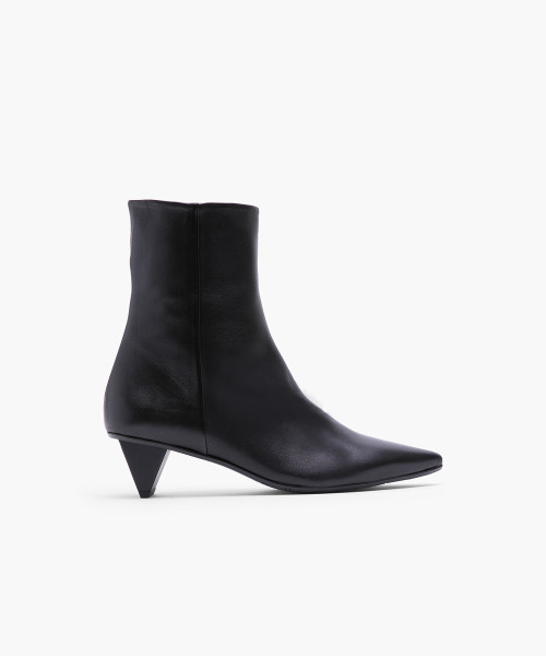 Mid heel sale shoe boots